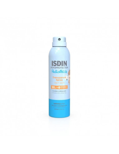 Isdin Fotoprotector Spray Pedriático Transparente Wet Skin Spf 50 250 Ml