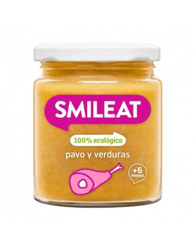 Smileat Tarrito Pavo con Verduras, 230 gr
