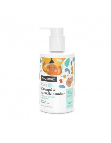 Suavinex Champú Acondicionador Para Niños Y Niñas De 3 A 10 Años, Sin Lagrimas Ni Tirones, 300 Ml, 1 unidades