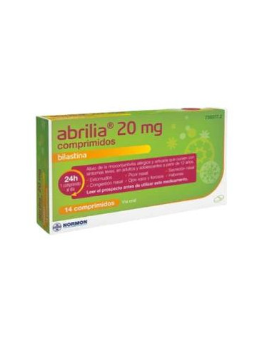 Abrilia Normon Bilastina 20 mg, 14 Comprimidos