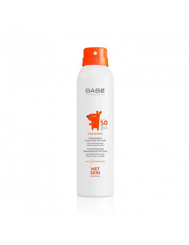 BABÉ Fotoprotector Pediátrico Transparente Wet Skin SPF 50, 200 ml