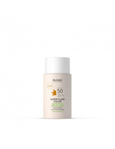 Babe Super Fluid Matificante Color Spf 50, 50 ml