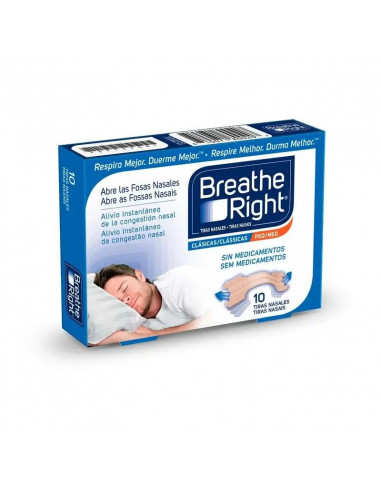 Breathe Right Tiras Nasales Pequeño-Mediano 10 unidades