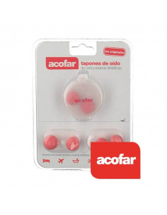 Acofar Tapones de Cera y Resina Sintetica Para Oidos 6 unidades 2