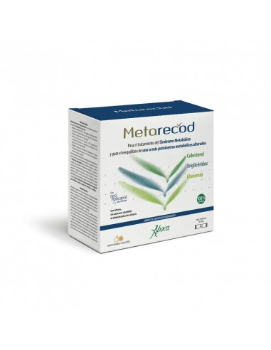 Aboca Metarecod Colesterol, Triglicéridos, Pico Glucémico, Tratamiento Del Síndrome Metabólico, 40 sobres