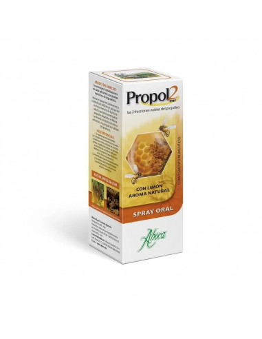 Aboca Propol 2Emf Spray Forte Propóleo, Dolor De Garganta Y Cavidad Bucal, Sabor Cítrico Y Miel, 30 ml