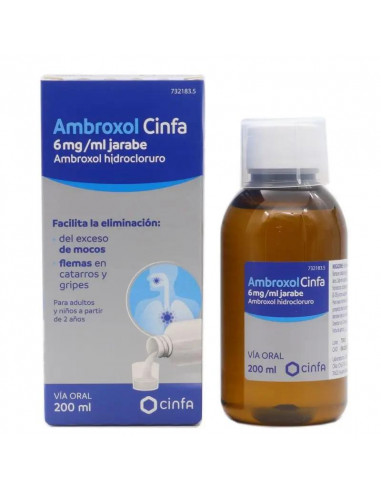 Ambroxol jarabe Cinfa 6mg/ml 1 frasco 200ml