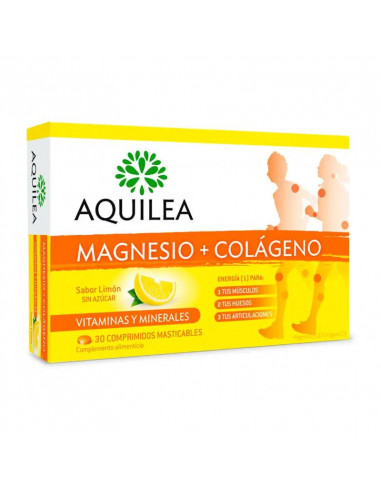 Aquilea Magnesio + Colágeno, 30 comprimidos Masticables