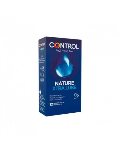 Control Preservativos Nature Xtra Lube 12 unidades