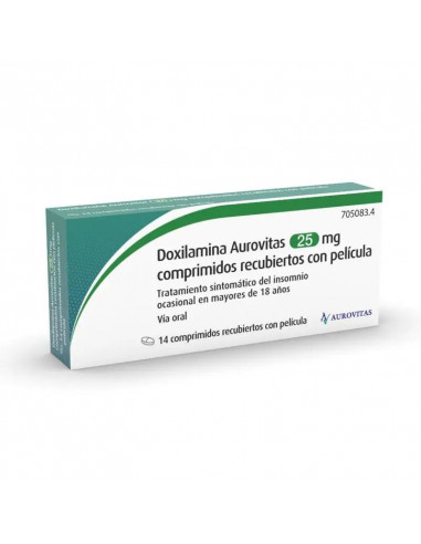 Doxilamina Aurovitas 25 mg, 14 Comprimidos Recubiertos