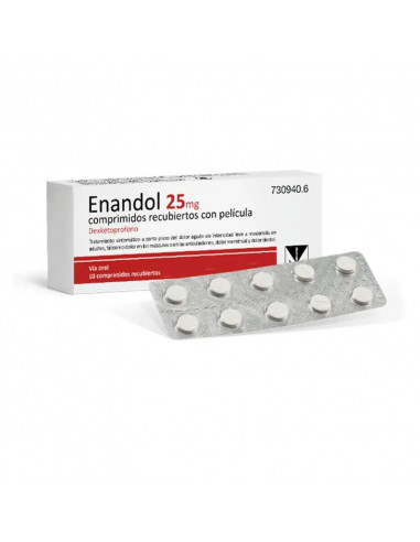 Enandol 25 mg, 10 Comprimidos Recubiertos