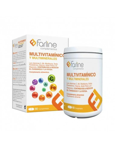 Farline Multivitamínico Con Calcio Y Magnesio, 30 comprimidos esfervescentes