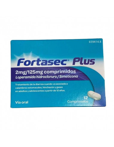 Fortasec Plus 2/125 mg 12 comprimidos