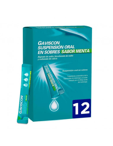 Gaviscon 12 sobres Sabor Menta