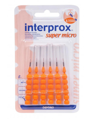 Interprox Cepillo Dental Interproximal Super Micro 6 unidades