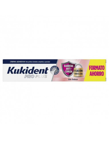 Kukident Pro Plus Barrera Anticomida Sin Sabor, 57 Gr