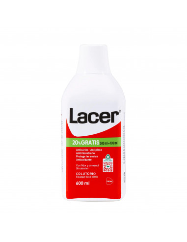 Lacer Colutorio 500 ml (+100 ml Gratis)