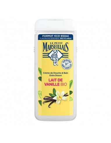 Le Petit Marseillais  Gel De Ducha Corporal Extra Suave, Leche De Vainillla Bio, 650 ml