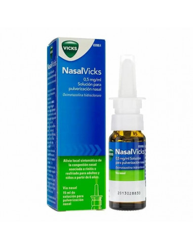 Nasalvicks 0.5 mg/ml Nebulizador Nasal, 15 ml