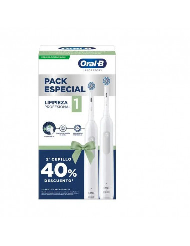 Oral-B Laboratory Pro Clean 1 Cepillo De Dientes Eléctrico + 2 Mangos