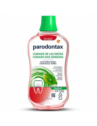 Parodontax Colutorio Diario Herbal para Cuidado de Encías, 500 ml