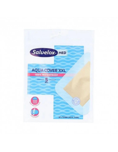 Salvelox Aqua Cover Xxl Impermeable,  5 Apósitos de 97X79 Mm