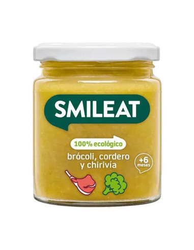 Smileat Tarrito Brócoli con Cordero y Chirivia Ecológico, 230 gr