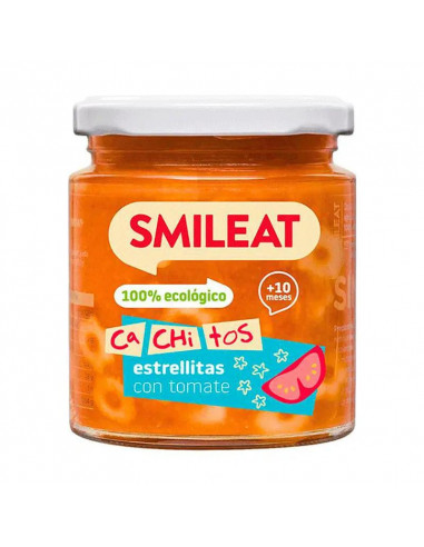 Smileat Tarrito con Cachitos de Pasta con Tomate, 230 gr