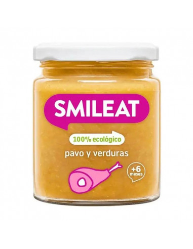 Smileat Tarrito Pavo con Verduras, 230 gr