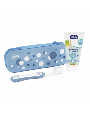 Chicco Set Dental 6M+ Blue Pois