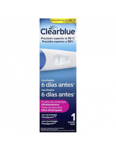 Clearblue Ultratemprana Prueba de Embarazo 10 mI, Resultados 6 Días Antes, 1 Test