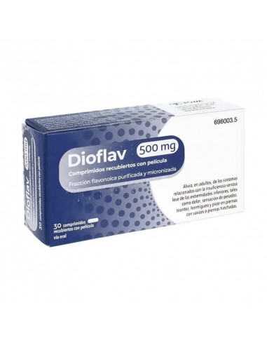 Dioflav 500 mg, 30 Comprimidos