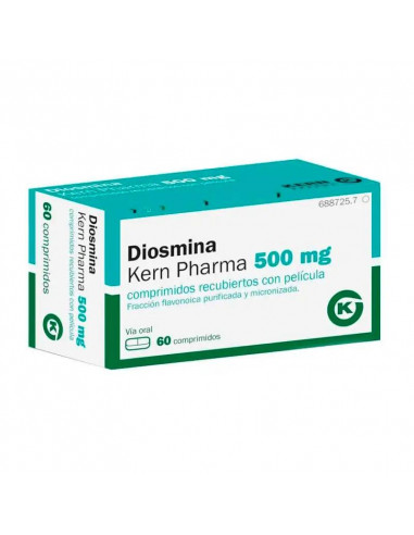 Diosmina Kern Pharma 500 mg, 30 Comprimidos Recubiertos