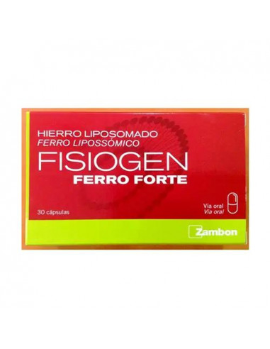 Fisiogen Ferro Forte, 30 Cápsulas