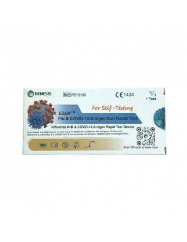 Genesis Test Antigenos Nasal Duo Sars-Cov-2 Y Gripe A/B, 1 unidad