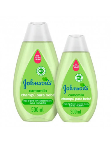 Johnson'S Baby Champú Camomila, Ideal Para Toda la Familia, 500 ml + 300 ml