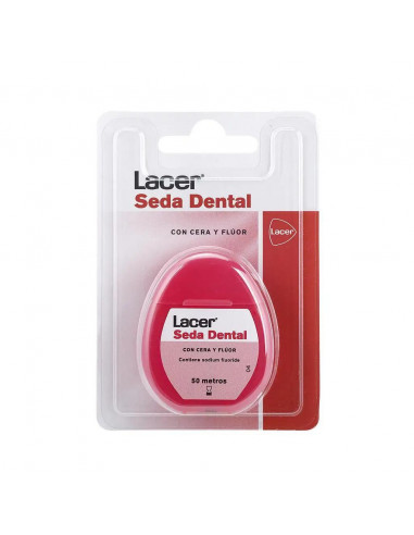 Lacer Seda Dental con Cera y Fluor 50 M