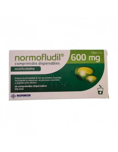 Normofludil 600 mg, 20 comprimidos Dispersables