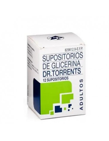 Supositorios Glicerina Dr Torrents Adultos 12 unidades