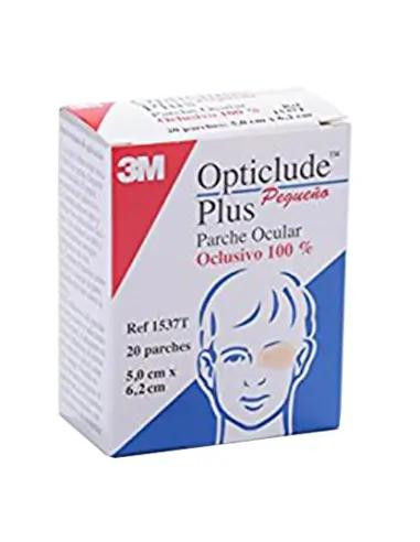 3M Opticlude Plus Parche Ocular Talla Pequeña 6 x 5 cm 20 unidades