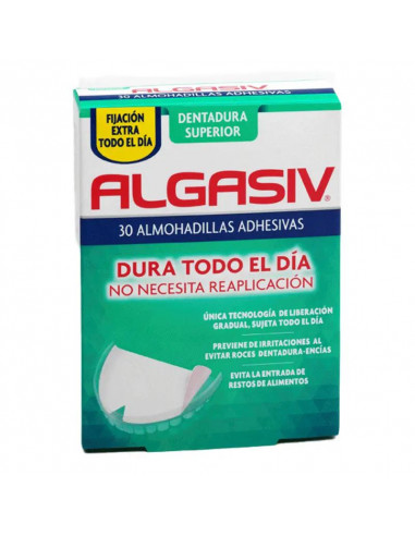 Algasiv Almohadillas Adhesivas Protesis Superior 30 unidades