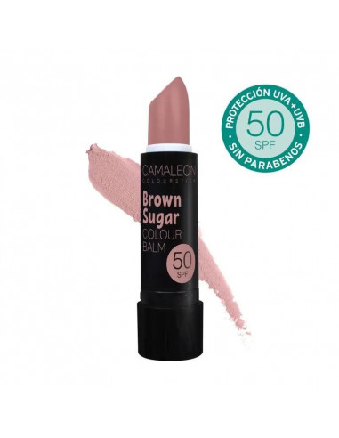 Camaleon Balsamo Labial Marron Brown Sugar Colour Spf50