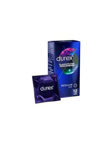 Durex Preservativos Placer Prolongado con Efecto Retardante 12 unidades