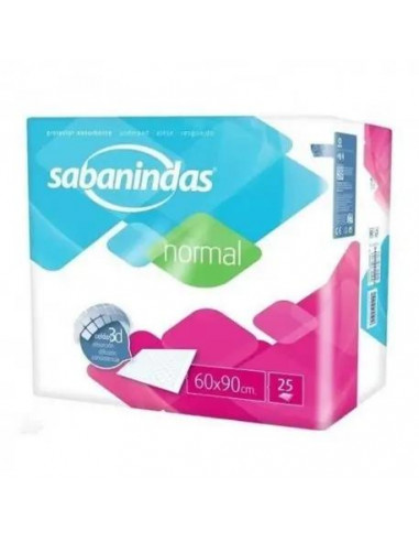 Sabanindas Normal Protector Absorbente 60 x 90 cm 25 unidades