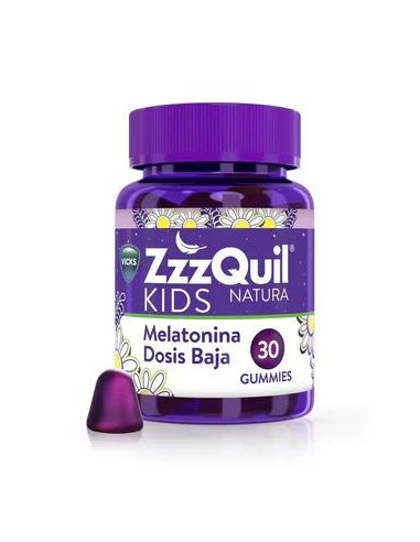 Zzzquil  Natura Kids Melatonina  Dosis Baja A Partir 4 Años, 30 gummies