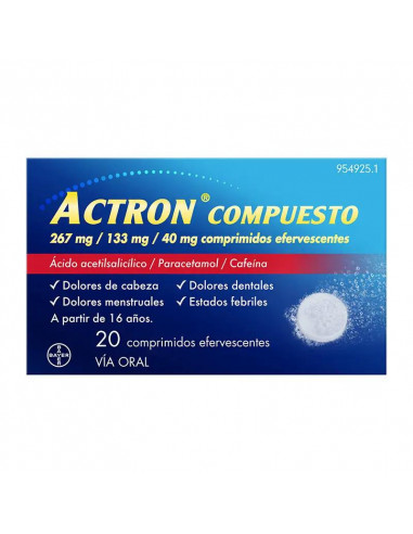 Actron Compuesto 20 Comprimidos Efervescentes