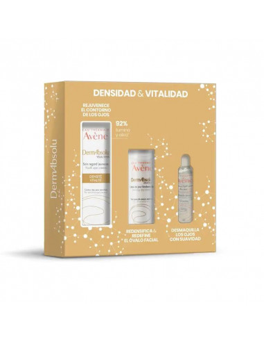 Avene Dermabsolu Contorno+ Mini Crema Día Dermabsolu 10ml + Desmaquillante ojos, 25ml