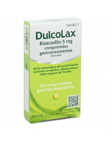 Dulcolax Bisacodilo 5 mg 30 Comprimidos Gastrorresistentes