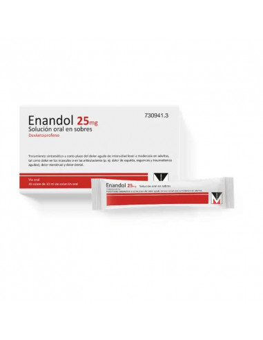 Enandol 25 mg 10 Sobres Solución Oral 10 ml