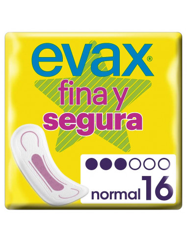 Evax Fina y Segura Normal Compresas 16 unidades